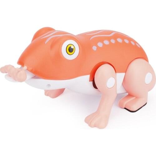 Robot Frog Toy Croaking Jumping Electronic Frog Sticking Tongue Out Cute Animal With LED Light For Kids Learn Crawling Kids Gift