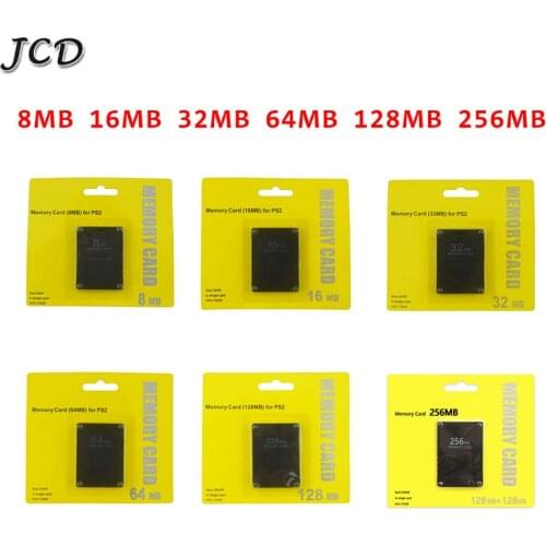 JCD for Sony Playstation 2 PS2 Memory Card 8MB 16MB 32MB 64MB 128MB 256MB Extended Card SD Card Save Game Data Stick Module