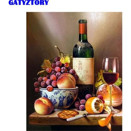 GATYZTORY Frame DIY Digital Painting By Numbers Kits Hand Painted Modern Wall Art Canvas Painting For Artwork&Home Decor