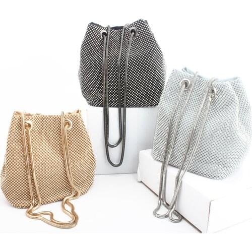 Clutch Evening Bag Luxury Women Bag Shoulder Handbags Diamond Bags Lady Wedding Party Pouch Small Bag Satin Totes Bolsa