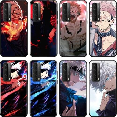Hot Anime Jujutsu Kaisen For Huawei Y9A Y9S Y9 Y8P Y8S Y7A Y7P Y7 Y6 Y6P Y6S Y5P Y5 Prime Pro 2019 2020 Black Soft Phone Case