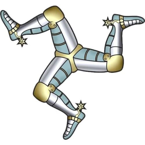 Personality Sell Hot Creative Car Sticker ISLE of MAN Vinyl Motorcycle Sticker Sunscreen Anti-UV PVC Cover Scratches Waterproof