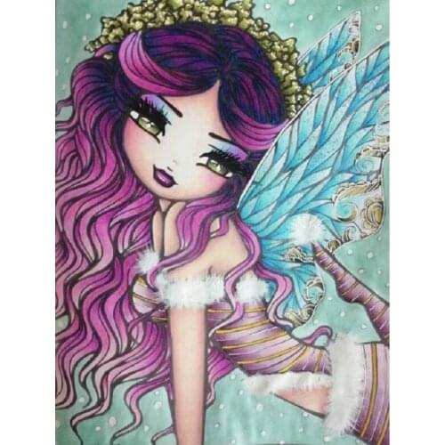 5D DIY Poured Glue Diamond Painting Kits Scalloped Edge Full Round Square with AB Drill Unique Handcraft Gift