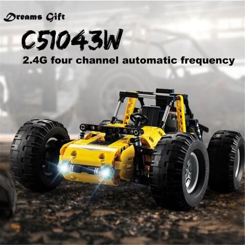 New 2.4G Technic City RC Terrain Off-Road Climbing Trucks Car Legoing Off-Road Racing Building Blocks Bricks Toys Gift Christmas