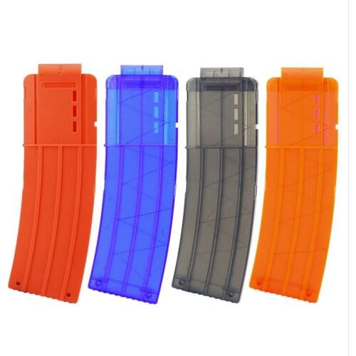Newest 15 Reload Clip Magazines Round Darts Replacement Plastic Magazines Toy Gun Soft Bullet Clip For Nerf N-Strike Elite
