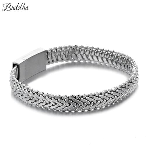 Wholesale Price,Fashion Women & Men Buddha Bracelet Jewelry,mens 9mm Chain Bracelets 18.5/21cm Long,Fashion Cute Bracelet