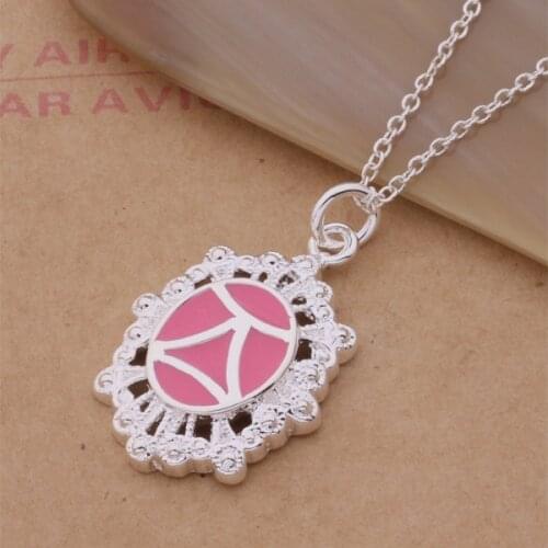 Wholesale High quality silver plated Fashion jewelry chains necklace pendant WN-194