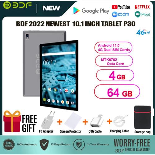 2021 New 10 Inch Tablet Android 9.0 Octa Core 4G LTE Phone Call 2GB/32GB Duall SIM Card WiFi Bluetooth GPS Tablets Pc Kids tab