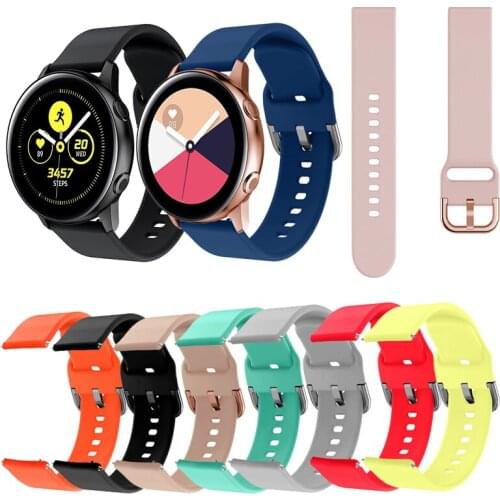 Soft Silicone Band Strap for Samsung Galaxy Watch Active 2 for Samsung Gear Sport /Watch3 41mm Band With Fashional Colors 20mm