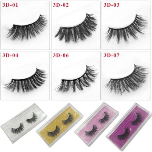 Eyelashes 3D Mink Lashes Natural Handmade Volume Soft Lashes Long Eyelash Extension Real Mink Eyelash For Makeup Mink 3d Lashes