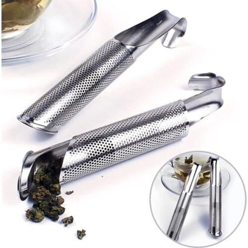 Stainless Steel Tea Infuser Pipe Design Touch Feel Good Holder Tool Tea Spoon Infuser Filter Tea Strainer