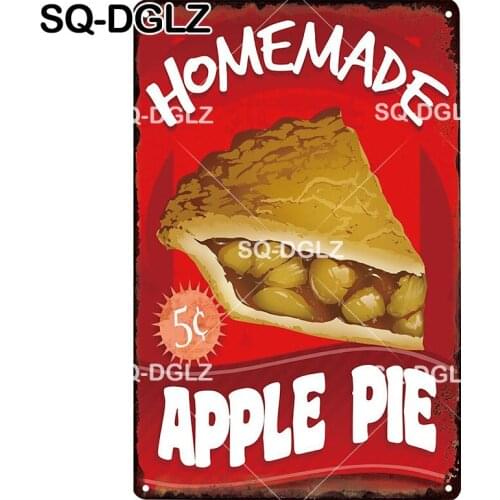 [SQ-DGLZ] HOME MADE PIE Metal Sign Vintage Tin Sign Plaque Wall Decor Bar Pub Metal Crafts Home Decor Painting Art Poster