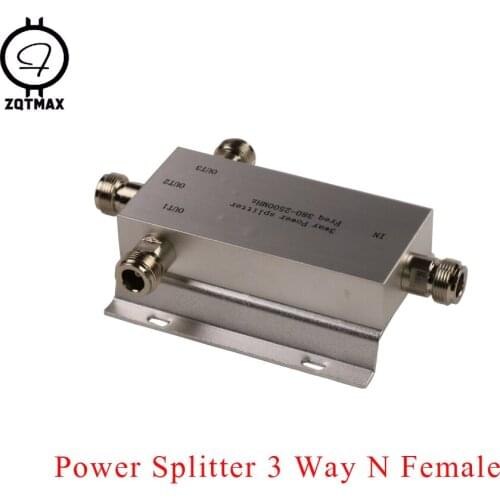 3 Way Power Splitter 380-2500mhz Divider for GSM/CDMA/PHS/WLAN indoor coverage project,2G 3G 4G Signal Amplifier, Walkie talkie