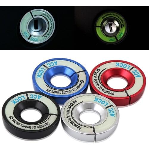 Luminous Night Glow Car Switch Ignition Key Ring Decoration Sticker for Volkswagen AUDI A1 A3 A4 A5 A6 A7 A8 Q3 Q5 Q7