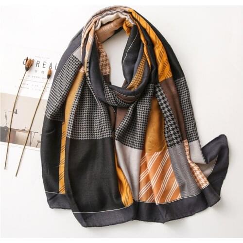 Women Boho Bohemian Soft Blanket Oversized Fringed Tartan Scarf Wraps Shawl,Plaid Geometric Animal Printed Winter Warm Scarves