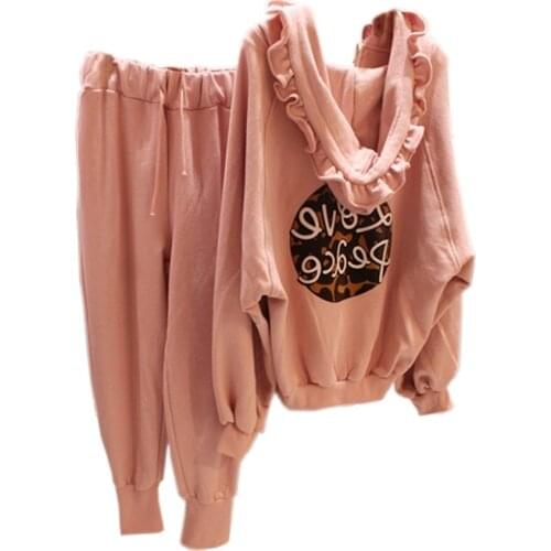 Womens suit spring and autumn new style fashion and elegant wood ear sweater coat high waist corsets women two piece outfits