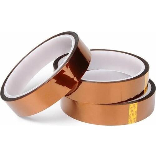1 Roll width 5mm/10mm/20mm Gold Finger Brown High Temperature Tape Polyimide Insulation Suitable , For Printer