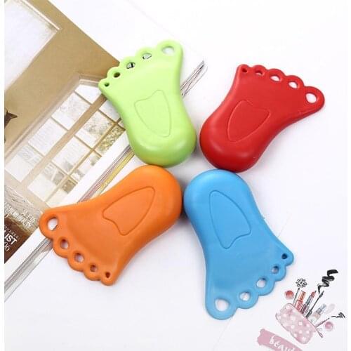 1pc Mute Cute Foot Shape Practical Kid Baby Finger Safety Door Stopper Home Office Stops Protector Door Catcher Block
