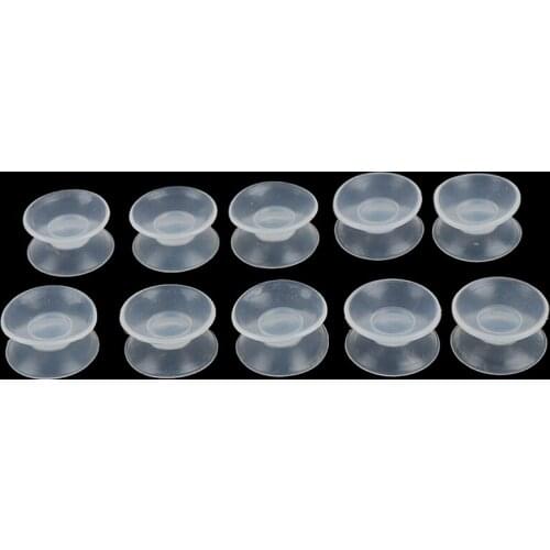 10 Pcs Double Sided Suction Cup-Sucker Pads For Glass Suction Cup Pvc Plastic Small Suction Cup Without Trace Plastic