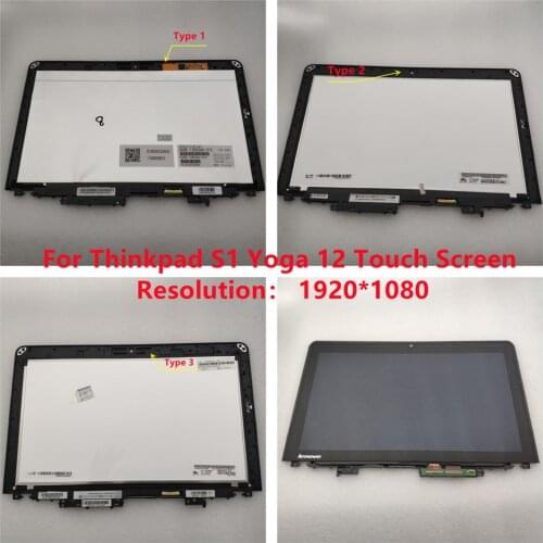 12.5 Inch FHD LCD Touch Screen Assembly 1920*1080 LP125WF2-SPB2 SPB1 Thinkpad Yoga S1 Screen For Lenovo Thinkpad S1 yoga 12