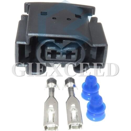 2 Sets 2 Pin 50290756 Automotive Electrical Female Plugs Waterproof Auto Connector Socket For BMW