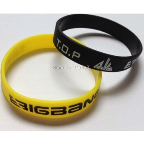 300pcs BigBang Top wristband silicone bracelets free shipping by FEDEX