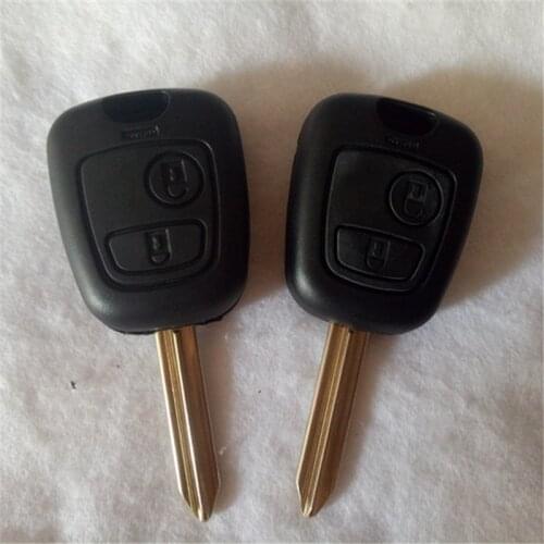 DAKATU with LOGO 2 Buttons Remote Key Flip Fob Car Key Case For Peugeot citroen Partner Expert Boxer SX9 Blade Car Key Shell