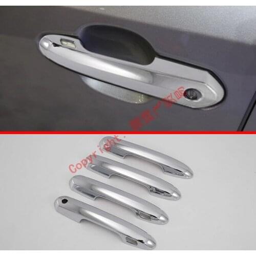 ABS Chrome Car Decoration Door Handle Cover Trim Molding With Smart Hole For Toyota Rav4 2019 2020