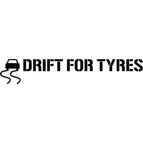 Car Stickers 55cm DRIFT FOR TYRES Auto Tuning fun jdm OEM racing sticker SHOCKER Vinily Motorcycle Window Bumper Laptop Jdm