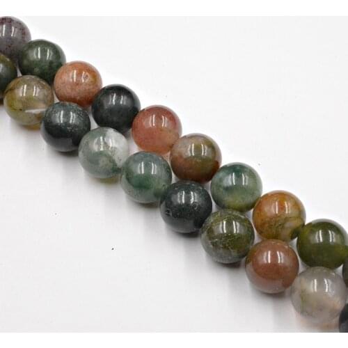 Natural Stone Smooth Indian agates Beads Wholesale Loose Beads For Jewelry Making Accessories DIY Free Shipping 4-12mm Wholesale