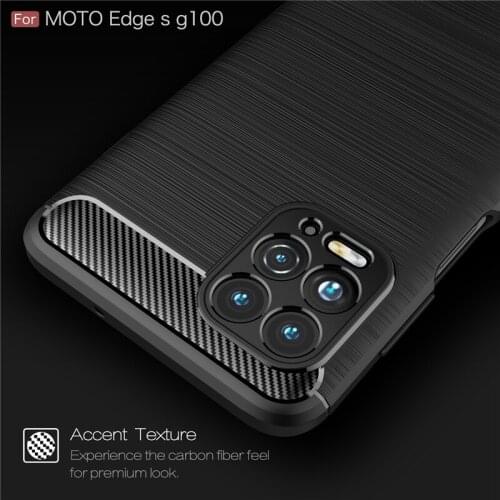 For Cover Motorola Moto G100 Case Shockproof Bumper Soft TPU Silicone Carbon Fiber Phone Back Cover For Moto G100 G10 G30 Case