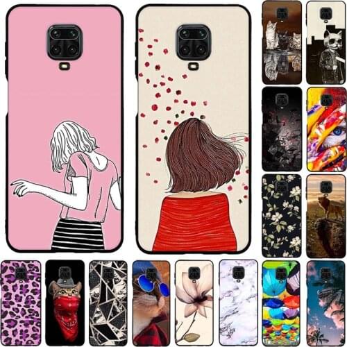 A Phone Case For Xiaomi Redmi Note 9S Case 6.67'' Soft Silicone TPU Back Cover for Xiaomi Redmi Note 9 Pro Max Case Coque Fundas