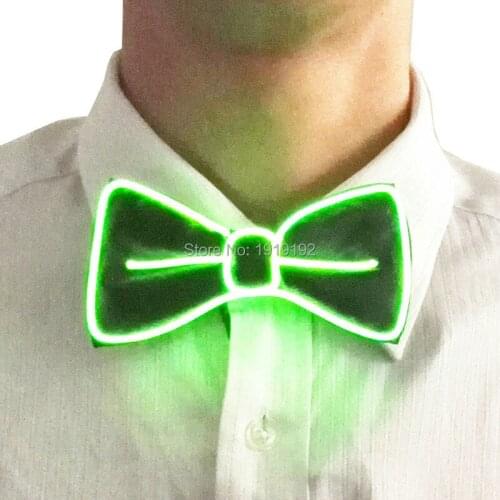 For DJs,ELbow Tie for party ,bar,club, Steady on Driver 10 Color Fashion Design Glowing Flashing LED Bow Tie electroniC