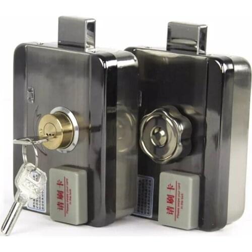 Home factory gate electric gate door lock with RFID reader 20 tags included