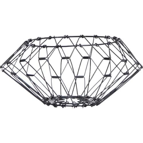 Stainless Steel Fruit Basket MultiShape Fruit Vegetable Storage Bowls Creative Retractable Folding Storage Basket For Decoration