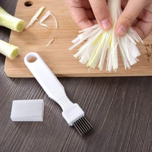 Kitchen Gadget Mini Vegetable Onion Cutter Stainless steel Slicer Chopper Shredder knife