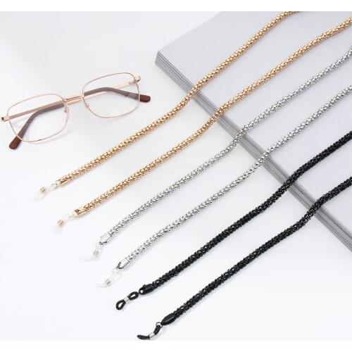 Fashion Metal Simple Glasses Chain Non-slip Vintage Eyeglass Lanyard Reading Glasses Holder Neck Strap Rope Sunglasses Chain