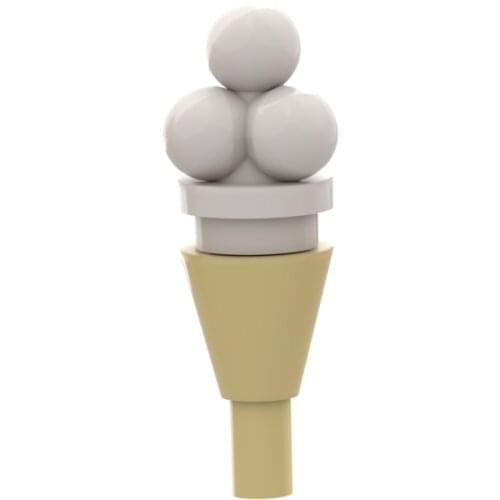 [MOC Hub] 20PCS Ice Cream Building Blocks Compatible Major Brand Kids Toys 11610&15470 Early Learning Education Gifts