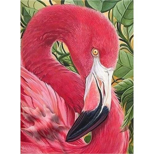 Animal Bird Flamingo DIY Cross Stitch Embroidery 11CT Kits Craft Needlework Set Cotton Thread Printed Canvas Home Room