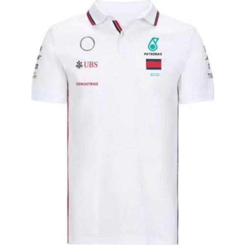 2021 new team version F1 Formula One racing suit short-sleeved T-shirt POLO shirt lapel printed car overalls customization