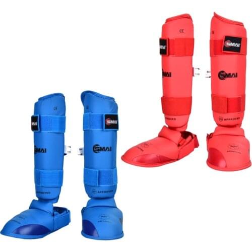 New SMAI karate Leg protectors foot protector WKF karate good quality protector special shank /shin protectors Italy