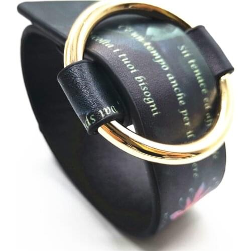 New Classic Blue Fuxia design Black Fashion Bracelets Flower Jewelry Women Bracelets Fashion Girl Bangle Female Jewelry