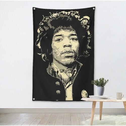 Pop Rock Band Heavy Metal Music Poster Cloth Flags Wall Stickers Hanging paintings Billiards Hall Studio Theme Home Decoration E