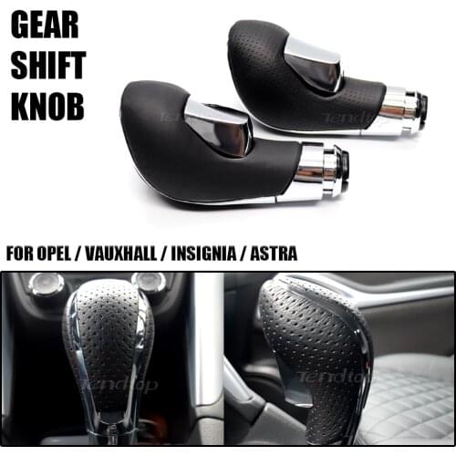 1Pcs 14MM Automatic Car Manual Gear Shift Shifter Knob Lever PU Leather Auto Spare Parts For GM Opel Insignia Vauxhall