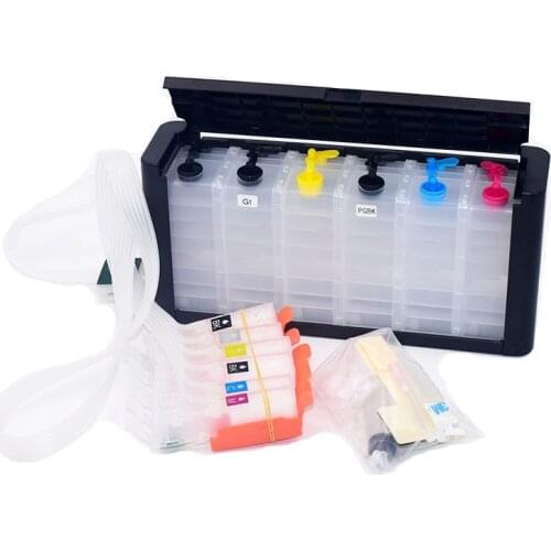 6 Color PGI-570 CLI-571 Continuous Ink Supply System for Canon Pixma MG7750 MG7751 MG7752 MG7753 Printer PGI570 CLI571