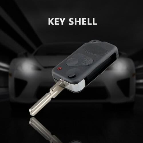 FITS for LAND/RANGE ROVER P38 Replacement 2button Flip Key Case FOB with blank blade