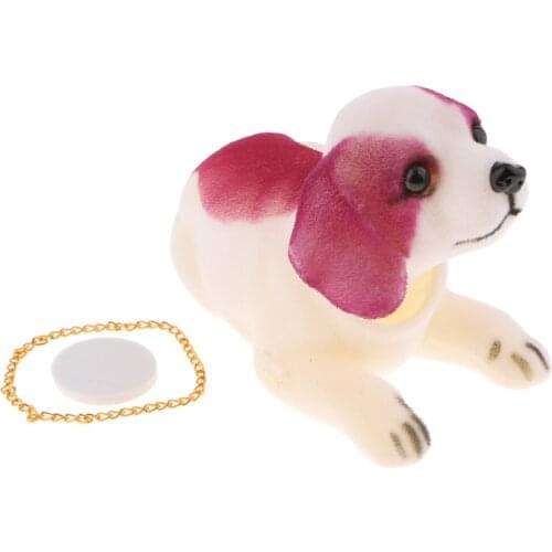 Shaking Head Lucky Dog Bobbing Heads Car Dash Puppy for Car Vehicle Decoration - Saint Bernard Dog