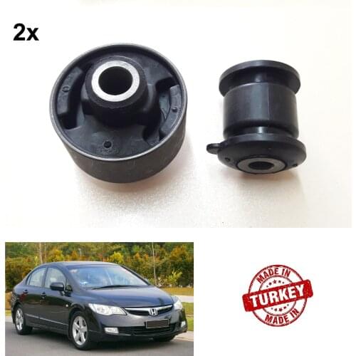 1 Set 4 Pieces Front Lower Control Arm Bushing for Honda Civic 2006-2011 / Best Quality