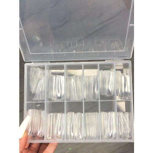120 square French false nails XXXL Square Pop'Em Press On Nails/120PC XXL Tapered Square Full Cover Nail Tips - Acrylic Press On