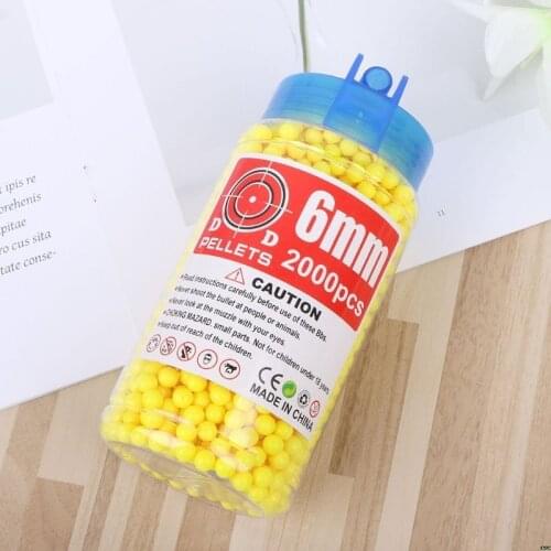 2000PCS 6mm Bb Paintball With Box Toy Gun Hard Plastic Figure Ball BB Gunner Shotgun Bullets Pistol Sniper Bullet Random Color